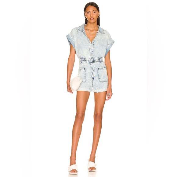 SALE! BLANKNYC $128 DENIM ROMPER NWT - Picture 3 of 4